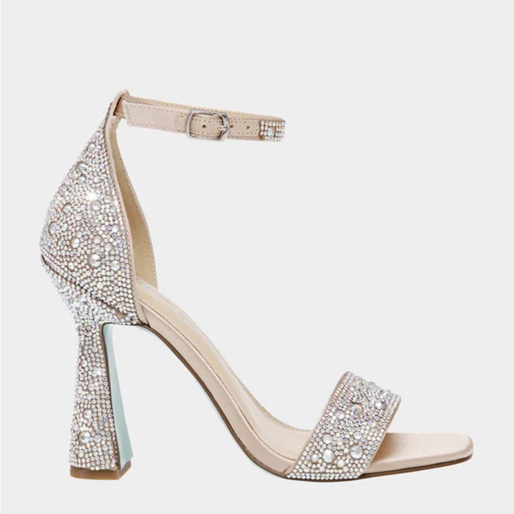 Betsy Johnson Dani Rhinestones Heel Size 8